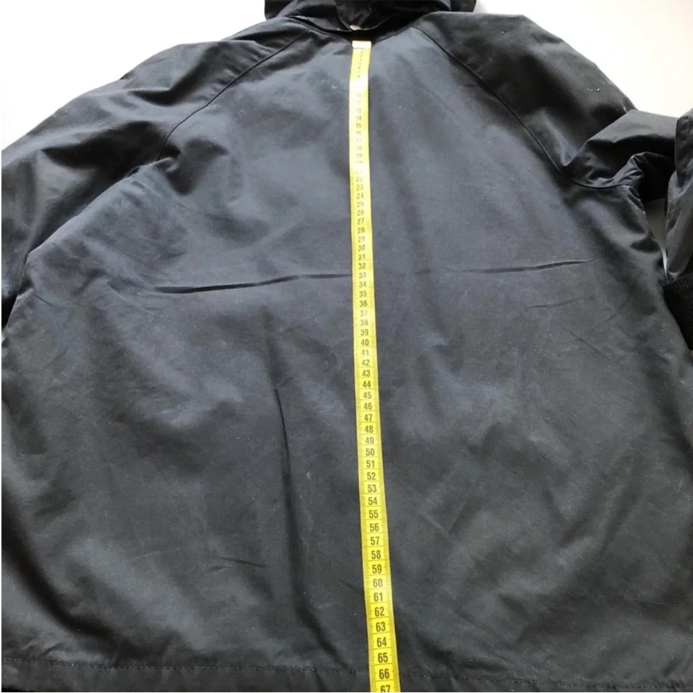 Barbour Navy Hooded Coat - Picture 9 of 13